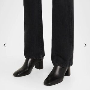 Stuart Weitzman Glossy Black Ankle Boots